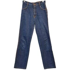 Pentimento Vintage Dark Wash High Rise Straight Leg Jeans Size 9, Style 3437-1